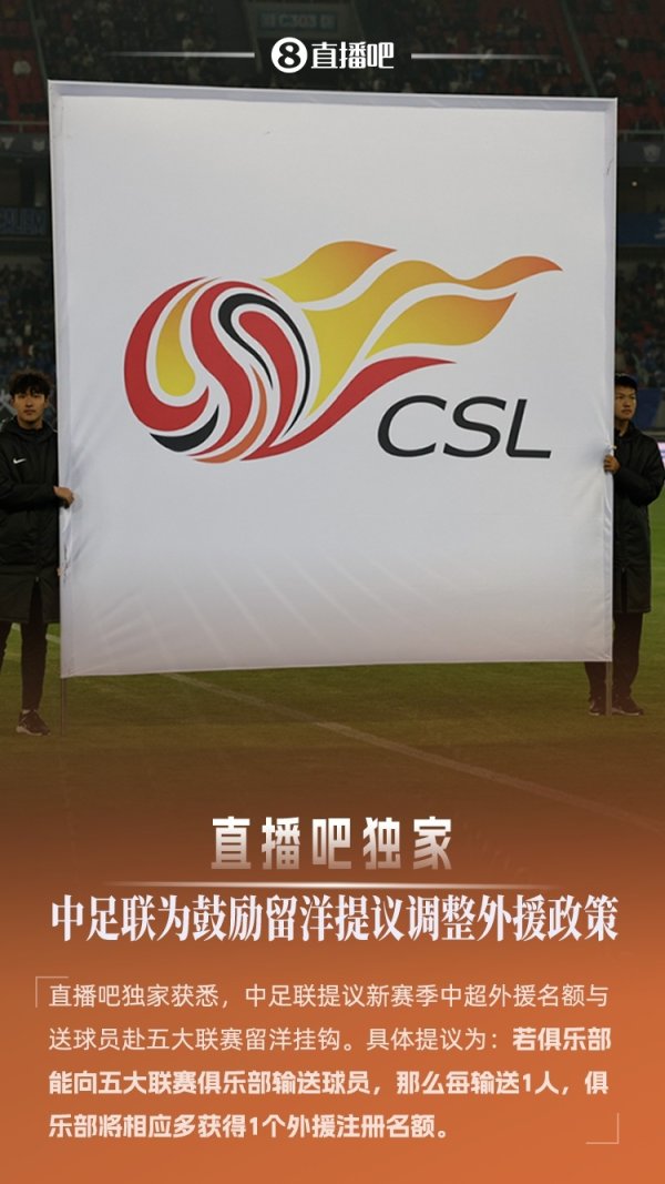 独家:中足联提议每送1人至五大职业联赛  留洋,将多获1外援名额 独家:中足联提议每送1人至五大职业联赛  留洋,将多获1外援名额