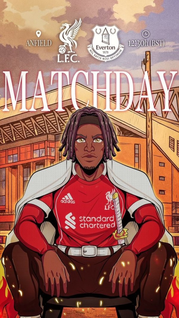 弗林蓬社媒晒个人海报,预热默西赛德郡德比 弗林蓬社媒晒个人海报,预热默西赛德郡德比